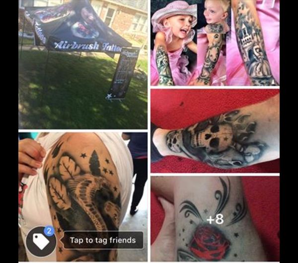 Airbrush tattoo