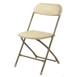 Beige Folding Chair