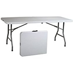 30X72 WHITE PLASTIC FOLDING TABLE